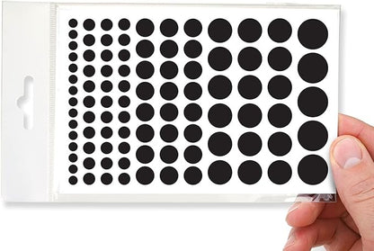 Stackable Webcam/Camera Vinyl Covers | 95 Low-Tack Restickable Webcam Sticker | 5-Sizes | Black 95-Pack (Muted Matte)