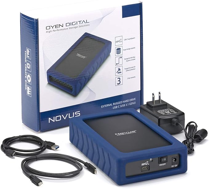 Oyen Digital Novus 24TB External USB-C Rugged Desktop Hard Drive