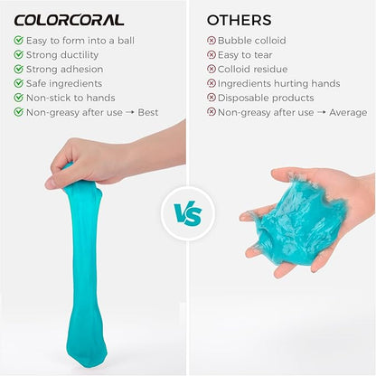 ColorCoral car Cleaning Gel Keyboard Cleaner car Interior Cleaner Kit Blue