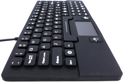 DSI Waterproof Mini Keyboard with Touchpad IP68 Washable Silicone KB-JH-IKB89