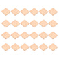 PATIKIL Copper Heatsink Pad Shims, 24 Pcs 15x15x1.5mm Copper Pad Shim IC Chipset GPU CPU Thermal Heatsink for Cooling Laptop Desktop Computer