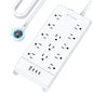 TROND Power Strip Surge Protector 10ft Cord, 4000J, 4 USB, ETL Listed,Black