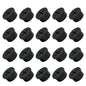 20Pcs Desk Grommet, 3/4" (20mm) Black Silicone Cord Hole Cover, Flexible Rubber Wire Grommets, Wall Grommets for Cables Management, Table, Countertop, Cabinets and Furnitures Wire Organizer