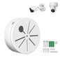 ZT-NET Universal Bullet Security Mount Box Dome Camera Junction Box Bracket Hide Cable ABS Plastic Enclosure Indoor Camera Cover CCTV Surveillance White 1 Pack (Not Included Camera)