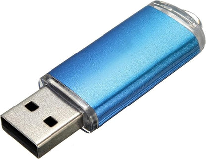 TOPESEL 10 Pack 8GB USB 2.0 Flash Drive Memory Stick Thumb Drives (5 Mixed Colors: Black Blue Green Red Silver)