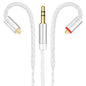 Premium HiFi IEM Cable - Silver-Plated 3.5mm to MMCX Cord, Lossless-Sound in-Ear Monitor Cables for Vibes 201/202, Shure SE215/315/425/535/846-Silver (HC001)