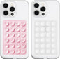 LvShuLiangPin Anteel 2 Pack Silicone Suction Phone Case Mount, Silicon Adhesive Phone Grip for Smartphones, Hands-Free Mirror Shower Phone Holder for Selfies