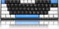 60% Mechanical Gaming Keyboard,White Black Blue Keycaps Gaming Keyboard with Linear Red Switch, Detachable Type-C Cable Mini Keyboard with Blue LED Light for Windows/Mac/PC/Laptop