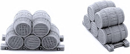 Cargo Piles DND Terrain Compatible with Dungeons and Dragons, Warhammer 40k, 28mm Miniature Wargaming, Tabletop RPGs, Wargame Scenery