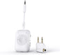 MEE audio Connect Air Pro Bluetooth Wireless Audio Transmitter & Receiver for AirPods or Bluetooth Headphones, 2-in-1 Adapter with Detachable Cable 3.5mm Aux Audio Jack for Airplanes, Auto, Gym, White