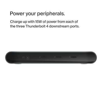 Belkin Connect Thunderbolt 4 Docking Station, 5-in-1 USB-C Multiport Core Hub w/ 96W Power Delivery for Mac, Windows, Single 8K or Dual 4K Display, Thunderbolt 4 Cable & Power Supply Included