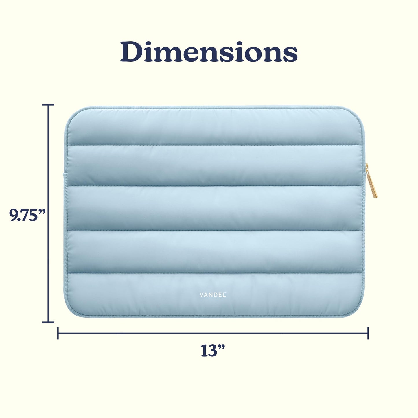 Vandel The Original Puffy Laptop Sleeve Case, 13-14 inch Laptop Sleeve Bag Case 13.3 Inch, Compatible with MacBook Air 13, Pro 14/13 iPad Pro 12.9, HP Dell ASUS, Computer Bag Cover