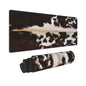 PPZCXWP Cowhide Mouse Pad Extended Large 31.5x11.8 Faux Fur Desk Mat