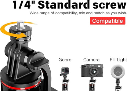 C13 52" Selfie Stick Tripod for iPhone Android, Portable Phone Stand with Wireless Remote, Extendable Travel Stand for Vlogging, Video Recording, Live Streaming，Group Photos