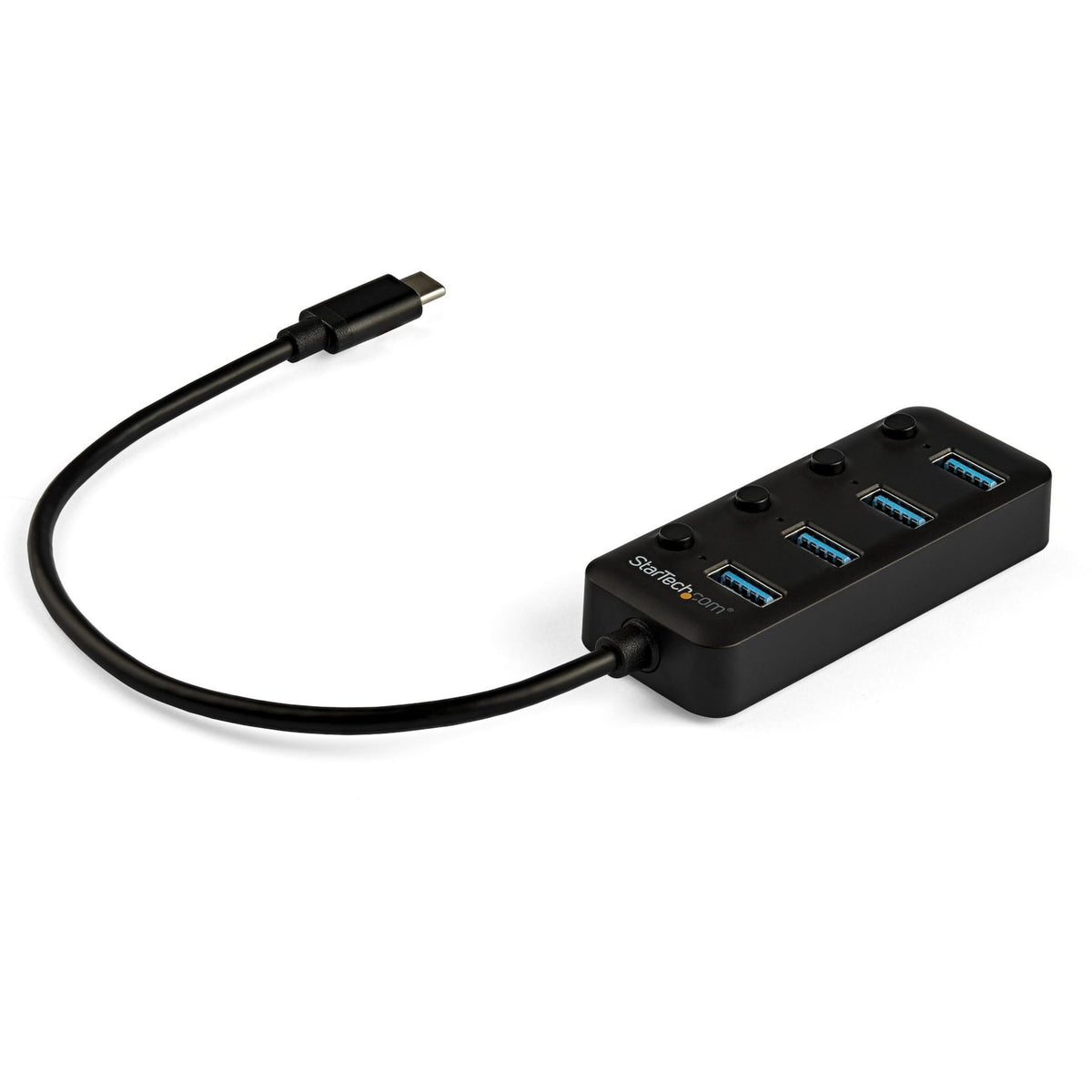 StarTech 4-Port USB-C Hub with 4x USB-A, 5Gbps, Switches (HB30C4AIB)
