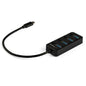 StarTech 4-Port USB-C Hub with 4x USB-A, 5Gbps, Switches (HB30C4AIB)