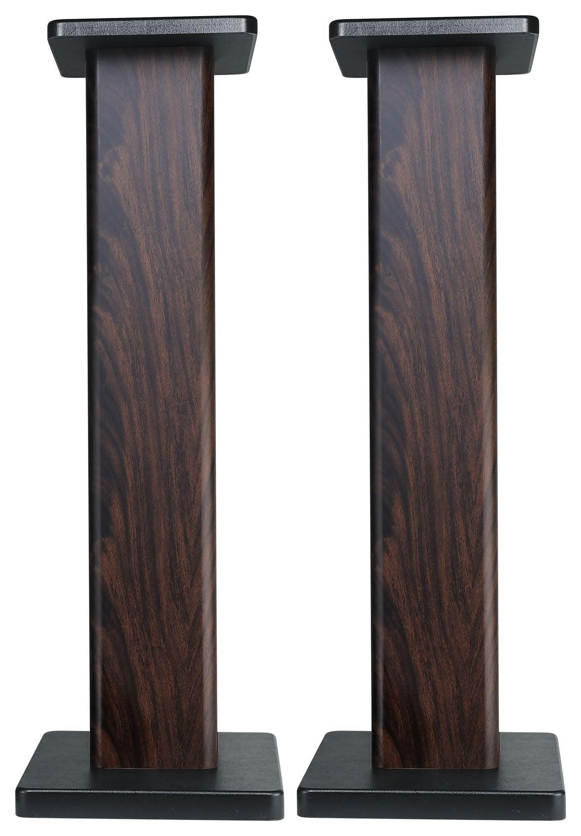Rockville RHT28D Pair 28" Bookshelf Home Theater Speaker Stands, Dark Wood