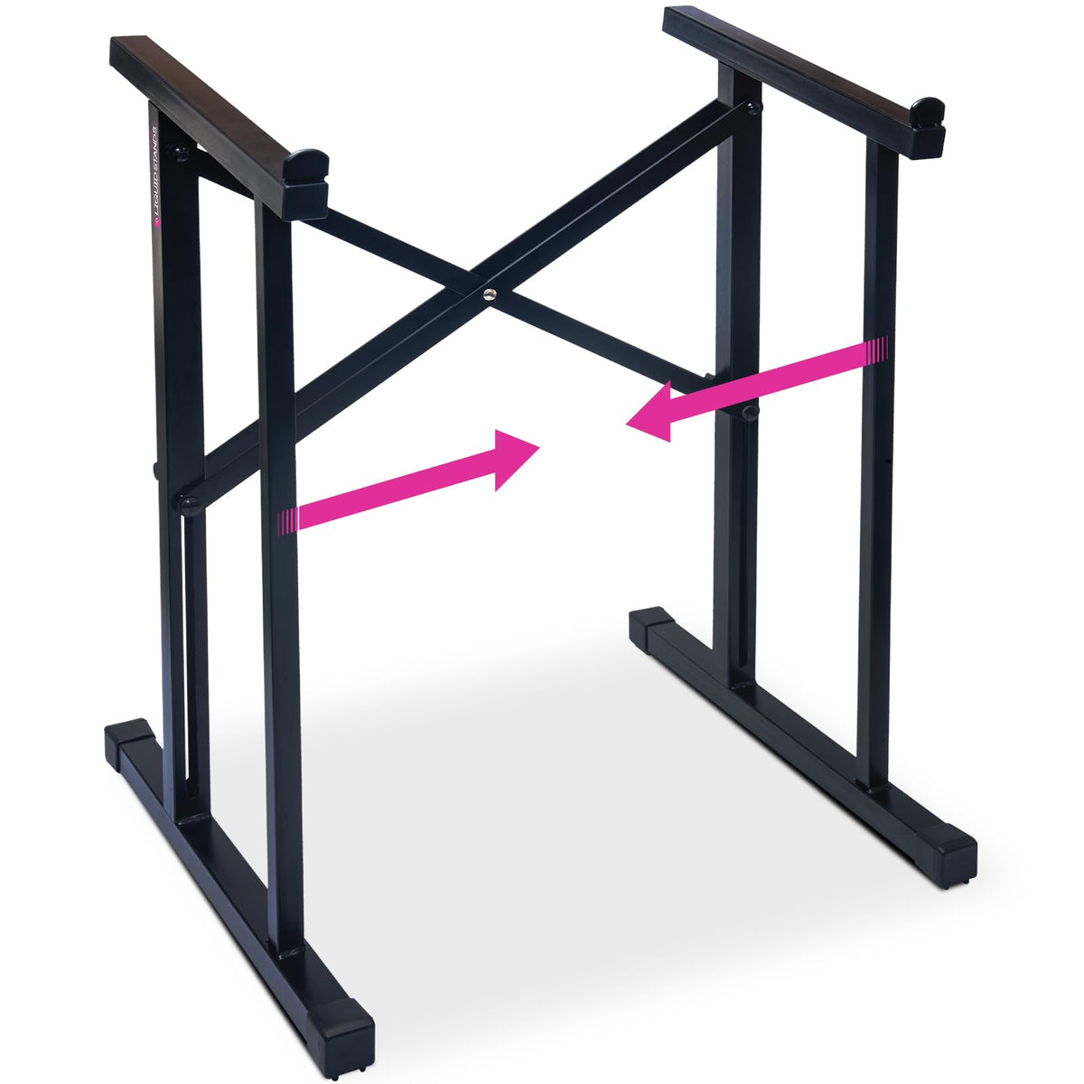 Liquid Stands Portable Audio Mixer Stand - Angled Foldable & Adjustable Studio Music Mixer Synth, MPC Stand For Drum Machines, DJ Turntables, Audio Rack Music Equipment & More