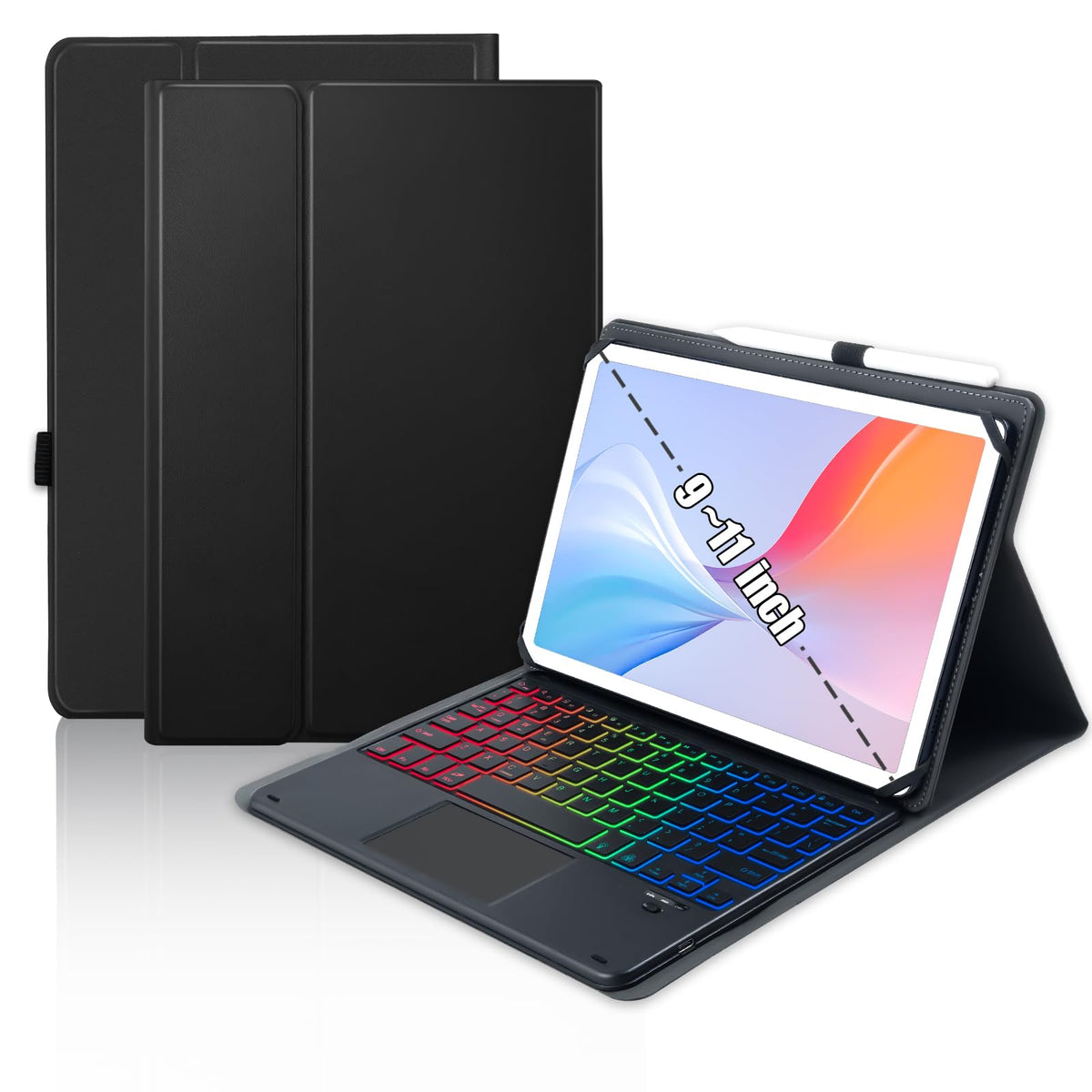 MePadKey Universal Touchpad Keyboard Case for 9.7,10.1,10.2,10.5",10.9",11"