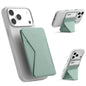MOFT Magnetic Wallet Stand Compatible with iPhone 18/17/16/15/14/13 Series, Angle Adjustment Magsafe Compatible MOVAS Phone Stand,Clay