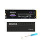 Ediloca 4TB PS5 SSD with Heatsink PCIe Gen4 NVMe M.2 Gaming SSD, 7400MB/s Read, 4GB DRAM Cache, 3D TLC | Internal Solid State Drive Compatible with PS5 & PC(EN855)