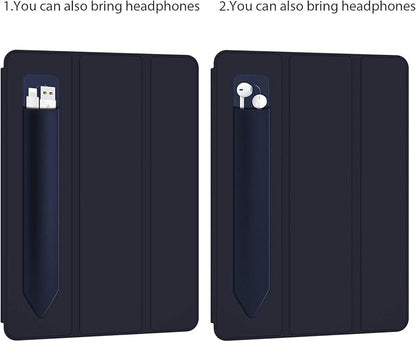 Doormoon Stylus Adhesive Pencil Holder for Apple Pencil (1st and 2nd Gen) - Compatible for iPad Pro 11/10.9/9.7 & iPad 6th 2020 Gen Cases, Blue Blue
