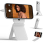 MOFT Phone Stand, Magnetic Phone Tripod Stand Stain-Resistant MOVAS Leather & Angle Adjustment & Strong Magnets Tripod for iPhone 18 Pro & 18 Pro Max & 17-12 Series (Included Metal Ring)-Sunset