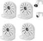 Indoor Outdoor Camera Bracket ABS Plastic Wall Mount L-Shaped Bracket for Security Dome IP Camera Mounting, Junction Box Cable Management (4.5in-SL-4PACK)