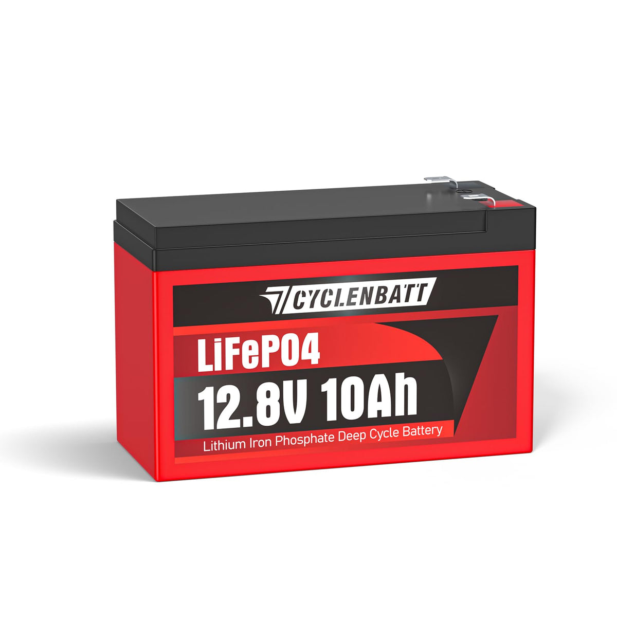 CYCLENBATT 12V 100Ah Mini Bluetooth LiFePO4 Battery, Low-Temp Protection