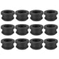 PATIKIL 16mm / 5/8 Inch Drill Hole,1/2 Inch ID Rubber Grommets, 12Pcs Top Hat Grommet for Wiring Eyelet Ring Gasket Automotive Firewall Cable Hole Plugs Wires Protection, Black
