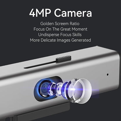 PHILIPS Webcam for PC Streaming with Microphone - 2K Webcam for Desktop Web-Camera, Light Correction, Laptop Web Cam with 2 Mics, USB Camera for Gaming, Laptop/Mac/Zoom/YouTube/Video Calling/Office