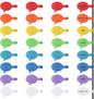 Trilancer Cord Labels Cable Label, Multicolored Handwriting Cord Tags - Speech Bubbles Tags for Organizing Wires and Identification, Reusable with Multiple Uses - 32 PCS