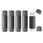 128GB USB C Flash Drive Dual USB 3.1 Flash Drive Type C + USB A Portable Type-C Flash Drive 2-in-1 USB-C Thumb Drive for Smartphone Tablet Computer Mac iPhone 15 Black