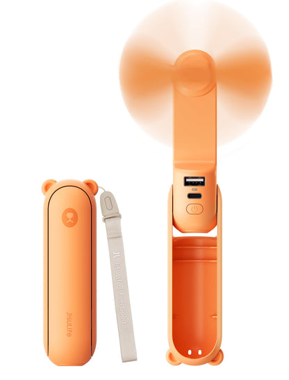 JISULIFE 3 IN 1 Portable Fan with Power Bank & Flashlight Featured