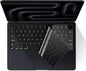 EooCoo Premium Keyboard Cover Skin Ultra Thin Protector Compatible with 2025-2021 MacBook Air 15" 13.6" M4 M3 M2 Chip, MacBook Pro 14" 16" M4 M3 M2 M1 Pro Max Chip, Black