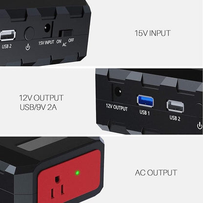 SinKeu Portable Power Bank with AC Outlet, 88.8Wh Portable Laptop Charger, Portable Power Station Outdoor Generators Portable for Home Backup Outdoor Emergency