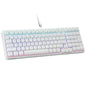 HUO JI E-Yooso Creamy Mechanical Keyboard Wired, RGB Backlit, White