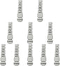 LeMotech 10Pcs NPT 3/8" IP68 Waterproof Cable Gland Flex Spiral Strain Relief Grey Nylon Joint with Gaskets for 5-10mm Wire Thread
