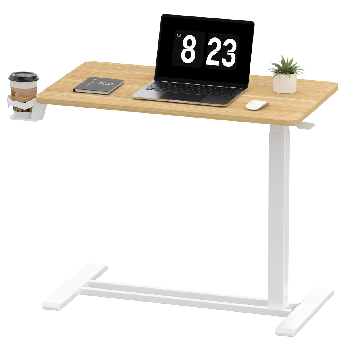 FLEXISPOT 24''Adjustable C Table Gas Spring Mobile Side End Table