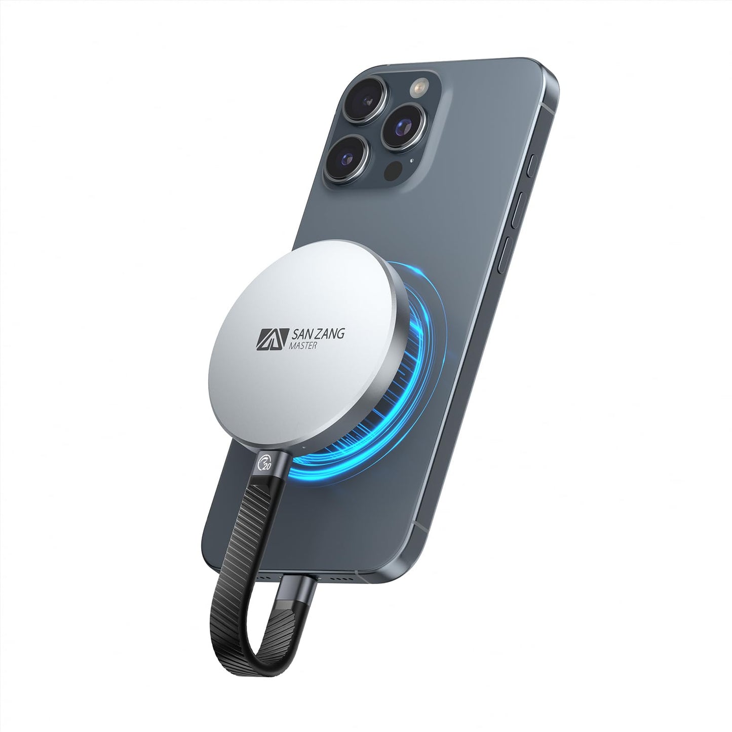 SAN ZANG MASTER Magnetic Portable Solid State Drives: Ultra-Thin, Portable Design for Secure Grip, Easy Connectivity, and Reliable Performance (2, TB)