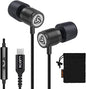 LUDOS Ultra USB C Headphones for iPhone 16 15 Pro Max Plus iPad Pro, 5 Years Warranty, Magnetic USB-C Earbuds for Samsung Galaxy S24 S23 Ultra S22 S21 FE S20 A55 A54 A53, USB Type C Earphones - Black
