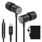 LUDOS Ultra Wired Earbuds in-Ear Headphones, 5 Years Warranty, Earphones with Mic, Noise Isolating Ear Buds, Memory Foam for iPhone, Samsung, School Students, Kids, Women, Small Ears - Turquoise