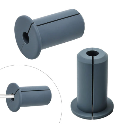 EASYEAH 2pc Black Starlink Cable Grommets 1" Silicone Wire Hole Grommet