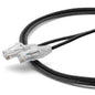 TRUECABLE Cat6 Component Rated Patch Cable, Unshielded (U/UTP), 5ft, Black, 28AWG Stranded Pure Copper, Snagless 10G High-Speed Ethernet Cable, PoE++ 4PPoE 100W, UL Listed, RoHS-3, 1 Pack