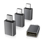 Elebase 4Pack USB to USB C Adapter with Type C Male to 3.0 Female Adaptor