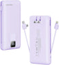 Charmast Portable Charger with Built-in Cables and Wall Plug, 20000mAh 20W USB C Power Bank Fast Charging Battery Pack Travel Essentials Compatible with iPhone 16/15/14/13 Series, Samsung Google iPad
