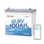 Redodo 2-Pack 12V 200Ah LiFePO4 Battery, 200A BMS, for RV, Marine, Solar