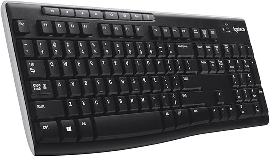 Logitech K270 Full Size Wireless Keyboard for Windows - Black