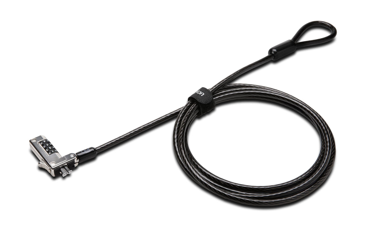 Kensington Combination Cable T-Bar Standard Lock Slot for Laptops, Resettable 4 digit password with 6 Foot Cable, K64673AM