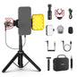 NEEWER Basics PA050 Vlogging Kit for iPhone Android Phone for YouTube TikTok Streaming Video Recording, Selfie Stick Tripod + Microphone + LED Fill Light, Youtuber Starter Content Creator Essentials